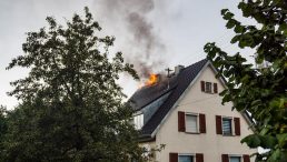 Dachstuhlbrand in Gerstetten